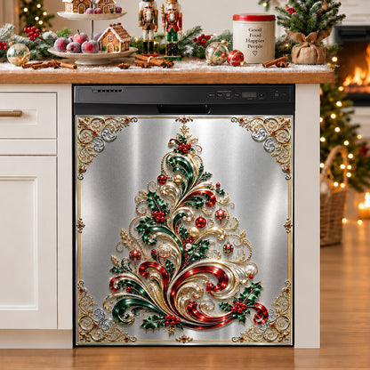 Christmas Magnetic Dishwasher Jeweled Christmas Tree