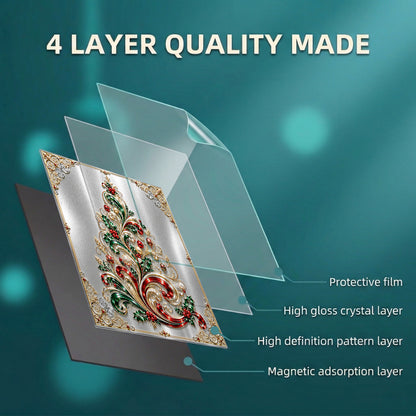 Christmas Magnetic Dishwasher Jeweled Christmas Tree