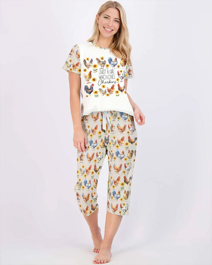 Chicken Capri Set Just A Girl Who Loves Chickens