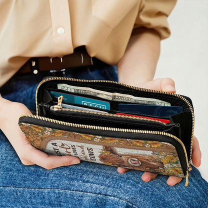 Highland Cow Leather Wallet Just A Girl Who Loves Highland Cows
