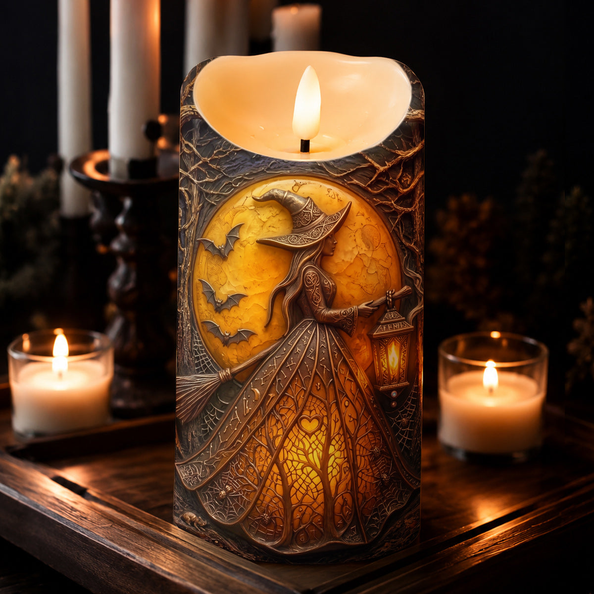 Witch Decor LED Candle Keeper Of The Amber Light