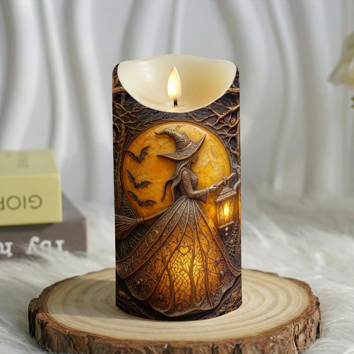 Witch Decor LED Candle Keeper Of The Amber Light