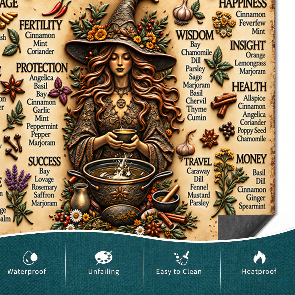 Witch Magnetic Dishwasher Cover Kitchen Witchery