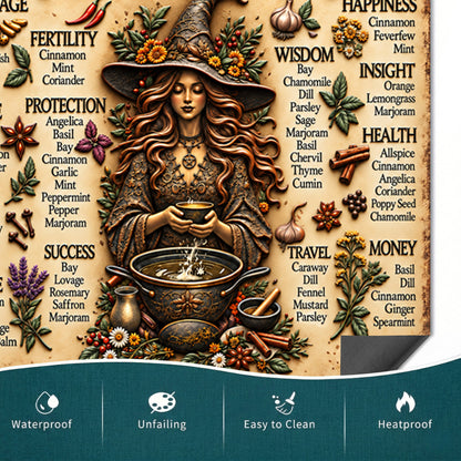 Witch Magnetic Dishwasher Cover Kitchen Witchery