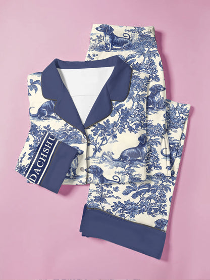Dachshund Pajama Set Dachshund Luxe
