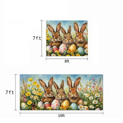 Easter Garage Door Banner Decoration - Little Hoppers