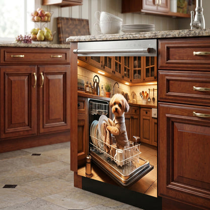 Dog Lover Magnetic Dishwasher Cover The Little Helper