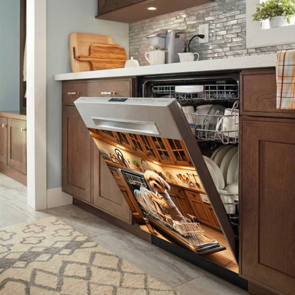 Dog Lover Magnetic Dishwasher Cover The Little Helper
