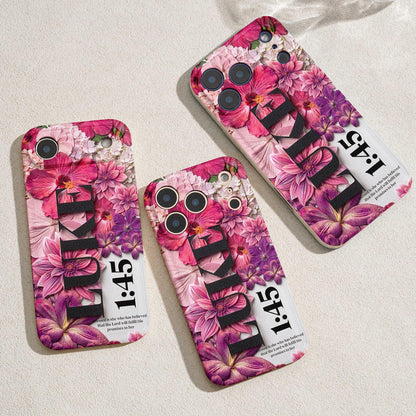 God Leather Phone Case Luke 1:45