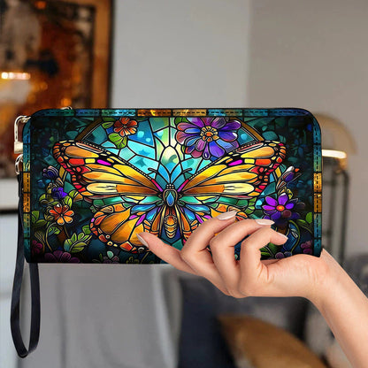 Butterfly Leather Wallet Luminous Wings
