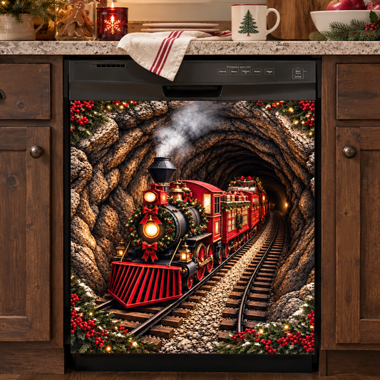 Christmas Magnetic Dishwasher Christmas Express Journey