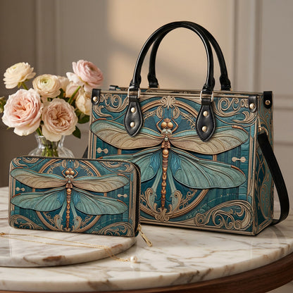 Dragonfly Handbag & Wallet Set 2D Print The Meadow’s Muse