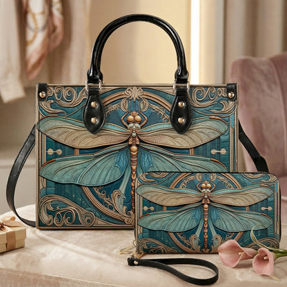 Dragonfly Handbag & Wallet Set 2D Print The Meadow’s Muse