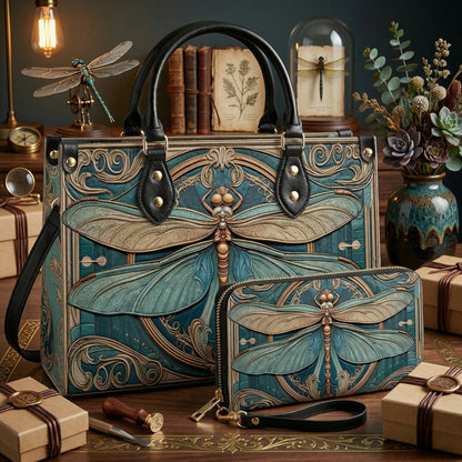 Dragonfly Handbag & Wallet Set 2D Print The Meadow’s Muse