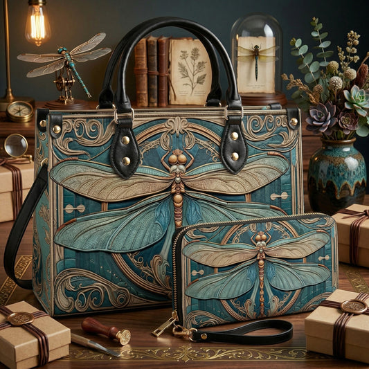 Dragonfly Handbag & Wallet Set 2D Print The Meadow’s Muse