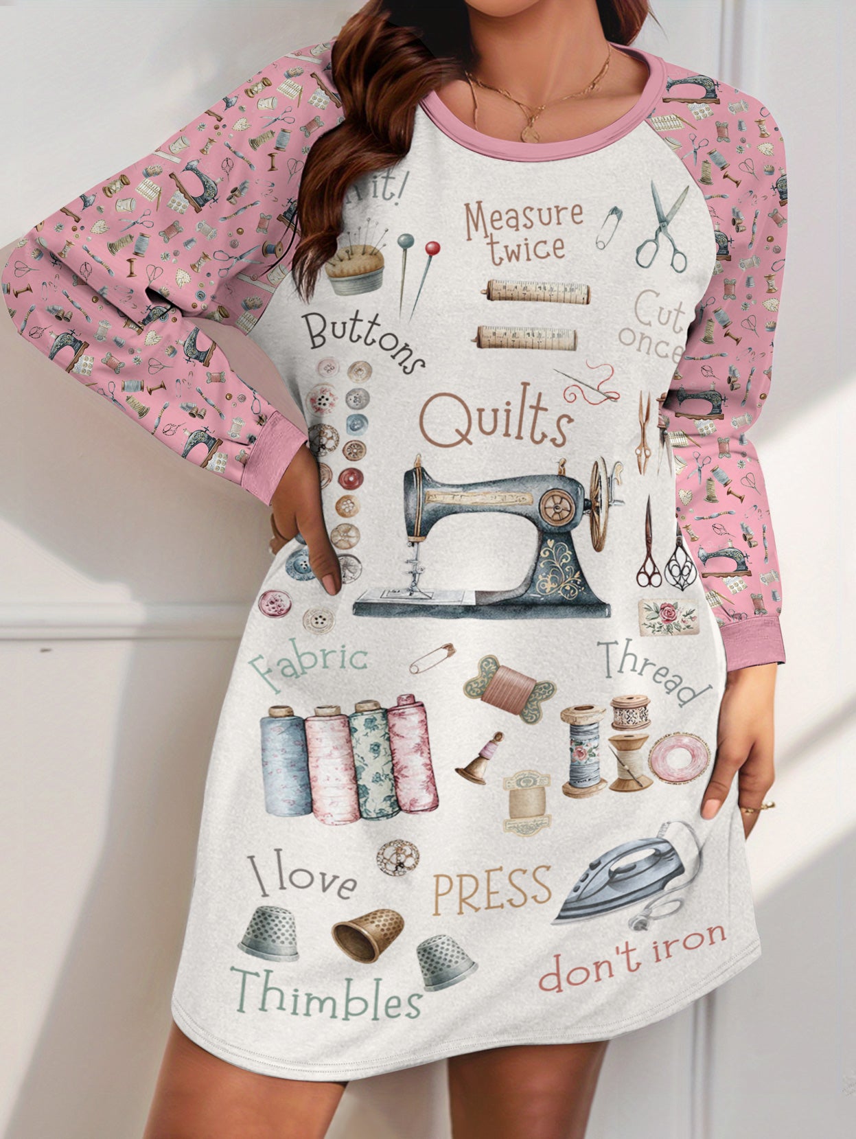 Sewing Lover Raglan Dress Measure Twice Cut Once