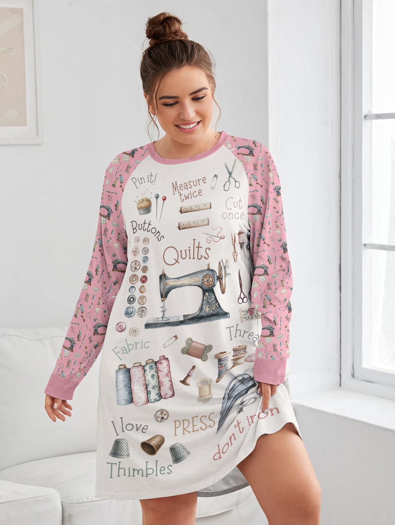 Sewing Lover Raglan Dress Measure Twice Cut Once