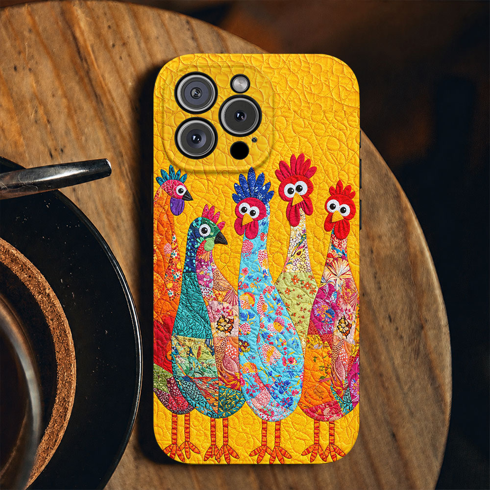 Chicken Leather Phone Case The Goofy Flock