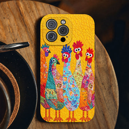 Chicken Leather Phone Case The Goofy Flock