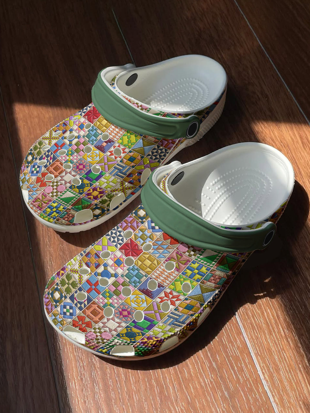 Sewing Lover Graphic Clogs Modern Quilt Blocks