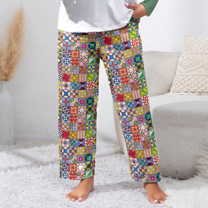 Sewing Lover Lounge Pants Modern Quilt Blocks