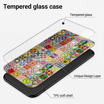Sewing Lover Phone Case Modern Quilt Blocks