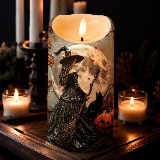Moonlight Witch Decor LED Candle
