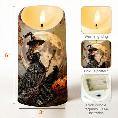 Moonlight Witch Decor LED Candle