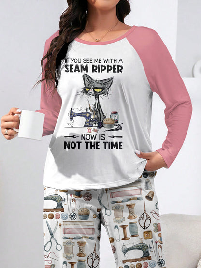 Sewing Lover Raglan Lounge Pajamas Now Is Not The Time