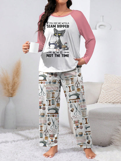 Sewing Lover Raglan Lounge Pajamas Now Is Not The Time