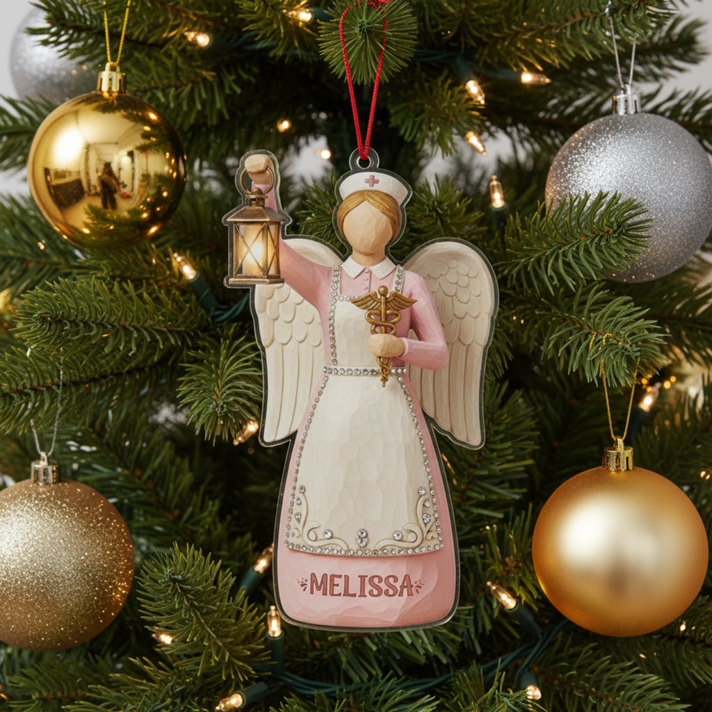 Nurse 2D Acrylic Ornament Nurse Angel Personalized