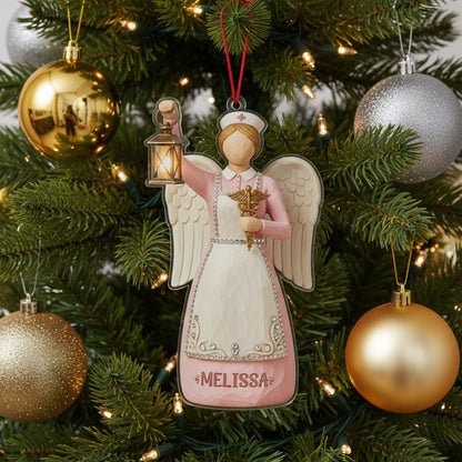 Nurse 2D Acrylic Ornament Nurse Angel Personalized