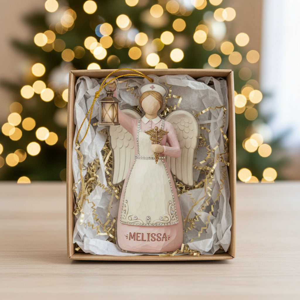Nurse 2D Acrylic Ornament Nurse Angel Personalized