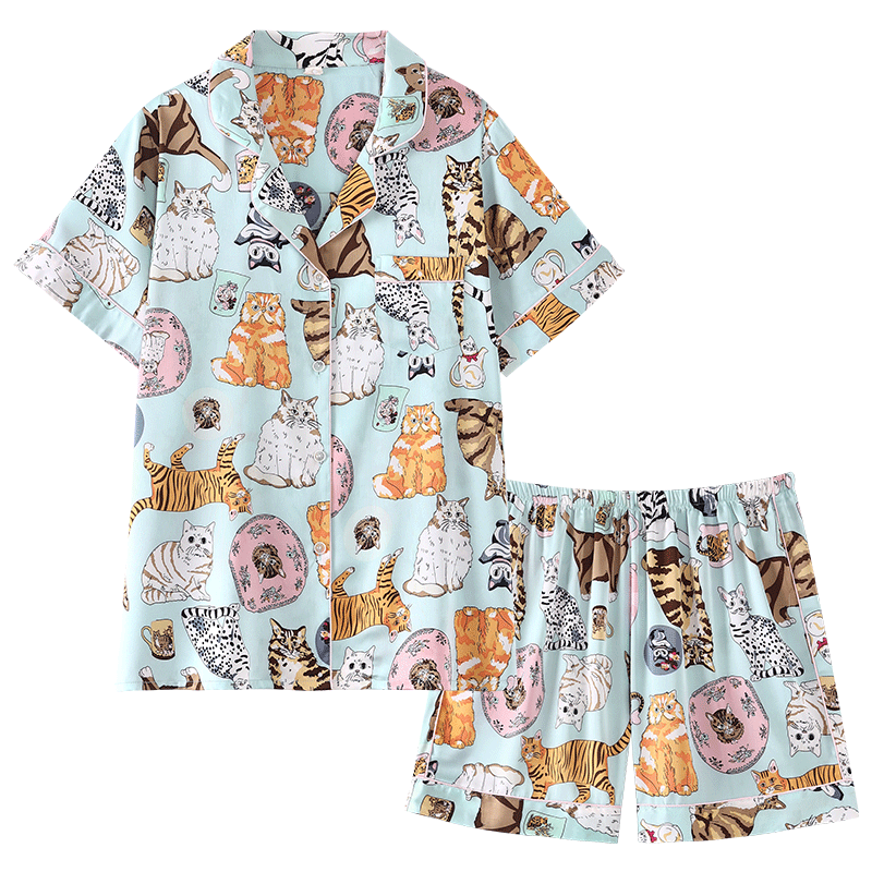 Purrfect Dreams Two-piece Pajamas