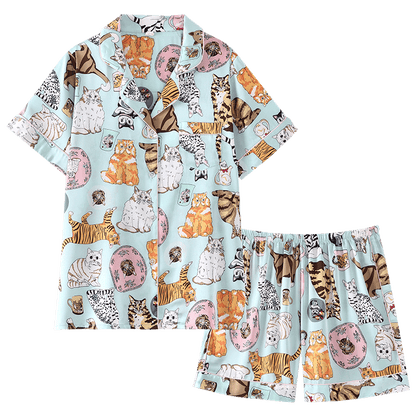 Purrfect Dreams Two-piece Pajamas