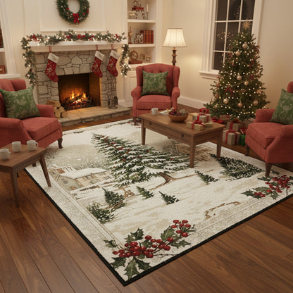 Christmas Area Rug Once Upon A Winter