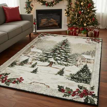 Christmas Area Rug Once Upon A Winter