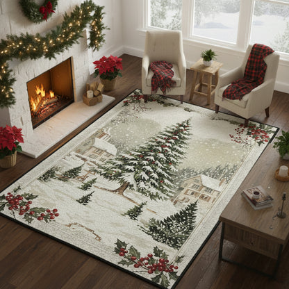 Christmas Area Rug Once Upon A Winter