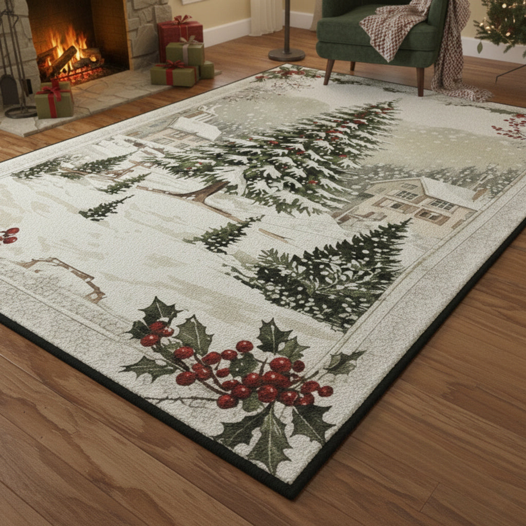 Christmas Area Rug Once Upon A Winter