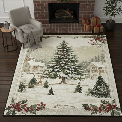 Christmas Area Rug Once Upon A Winter