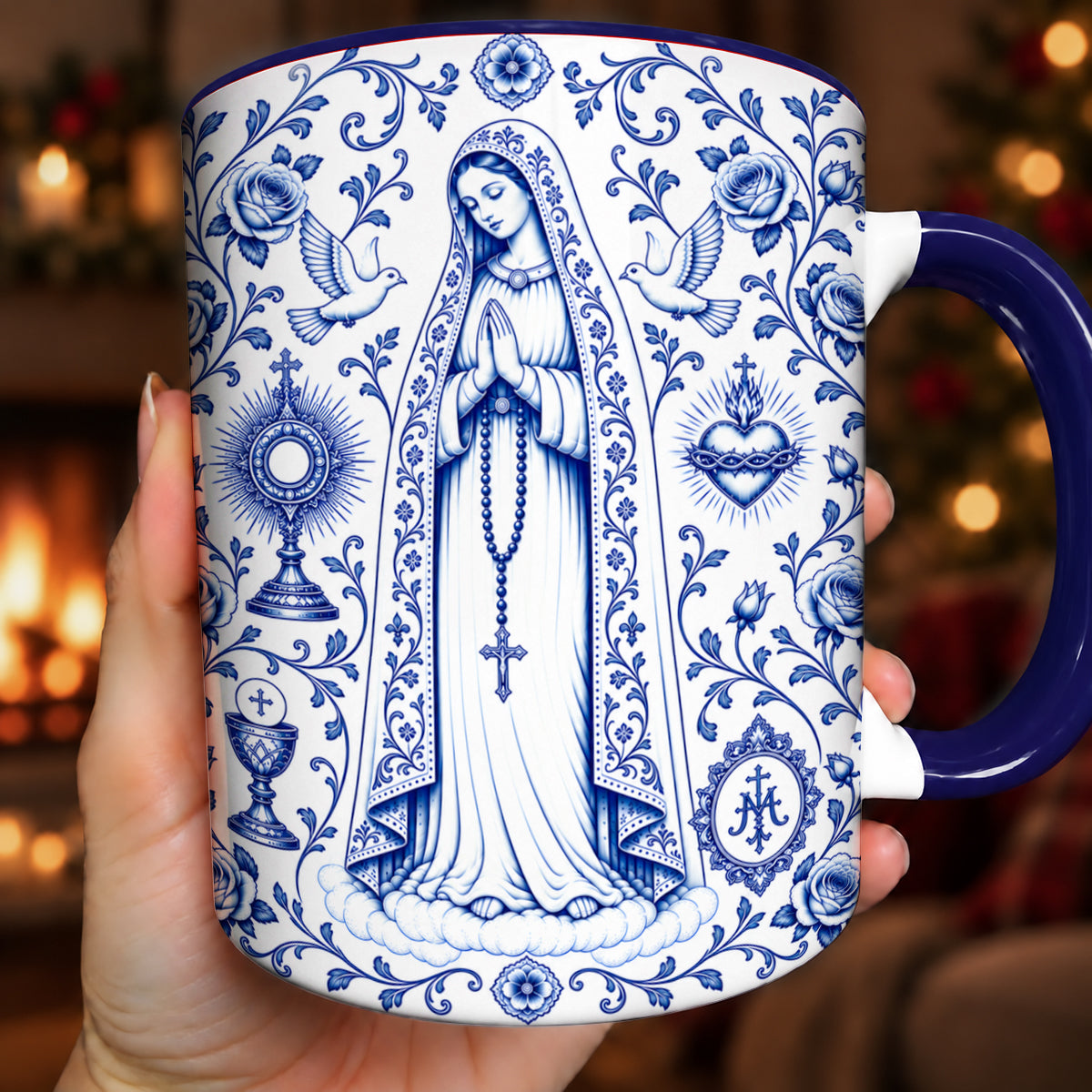 Christian Ceramic Accent Mug Our Lady of Grace