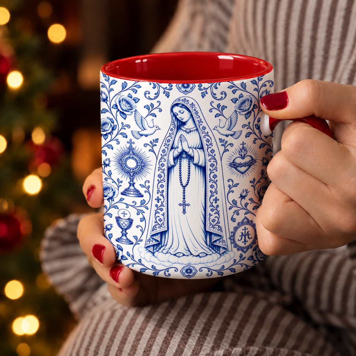 Christian Ceramic Accent Mug Our Lady of Grace