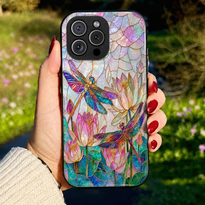 Dragonfly Phone Case Over The Lotus