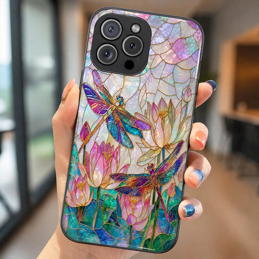 Dragonfly Phone Case Over The Lotus