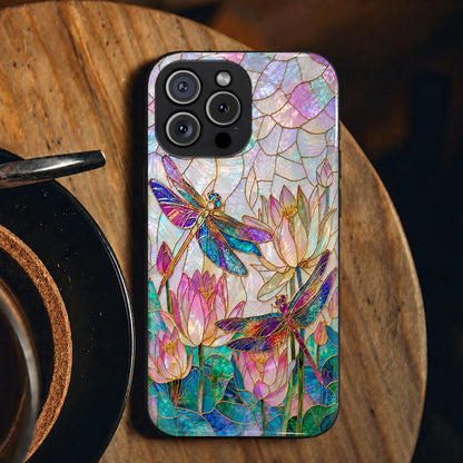 Dragonfly Phone Case Over The Lotus