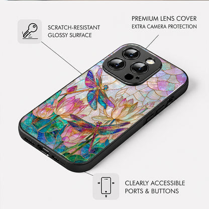 Dragonfly Phone Case Over The Lotus