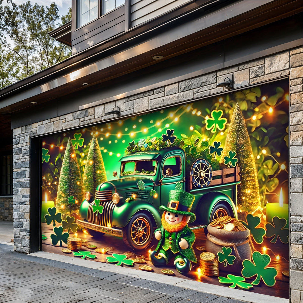 Patrick's Day Garage Door Banner Decoration - Paddy’s Prize Hauler