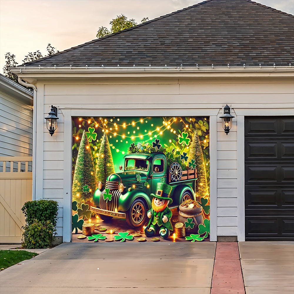 Patrick's Day Garage Door Banner Decoration - Paddy’s Prize Hauler