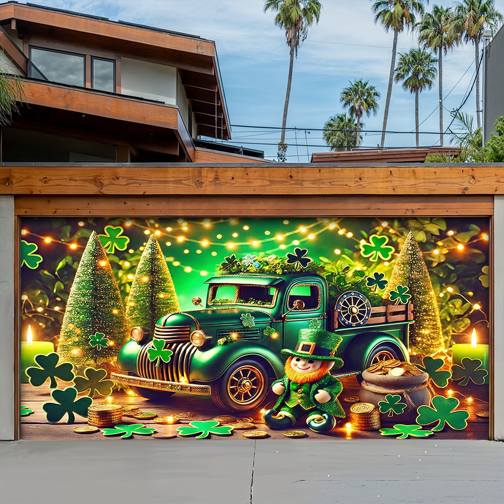 Patrick's Day Garage Door Banner Decoration - Paddy’s Prize Hauler