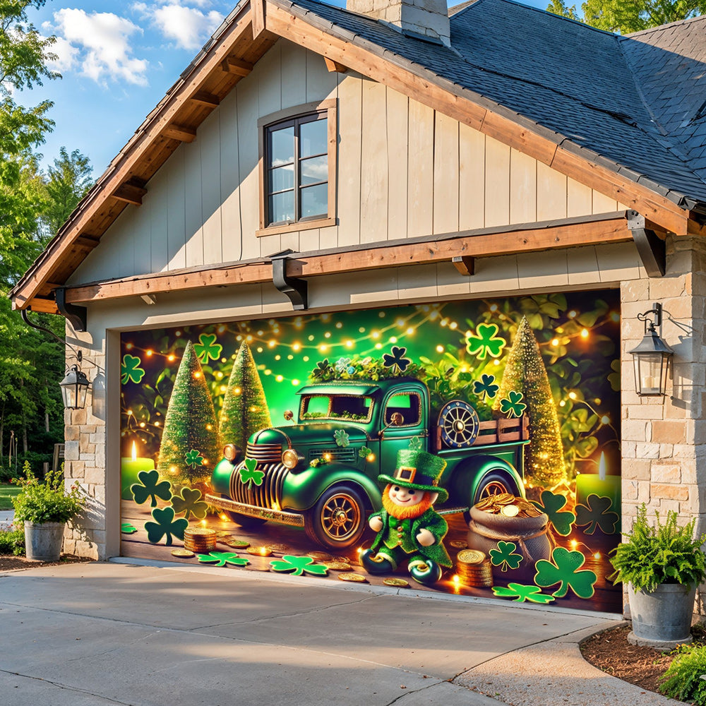 Patrick's Day Garage Door Banner Decoration - Paddy’s Prize Hauler